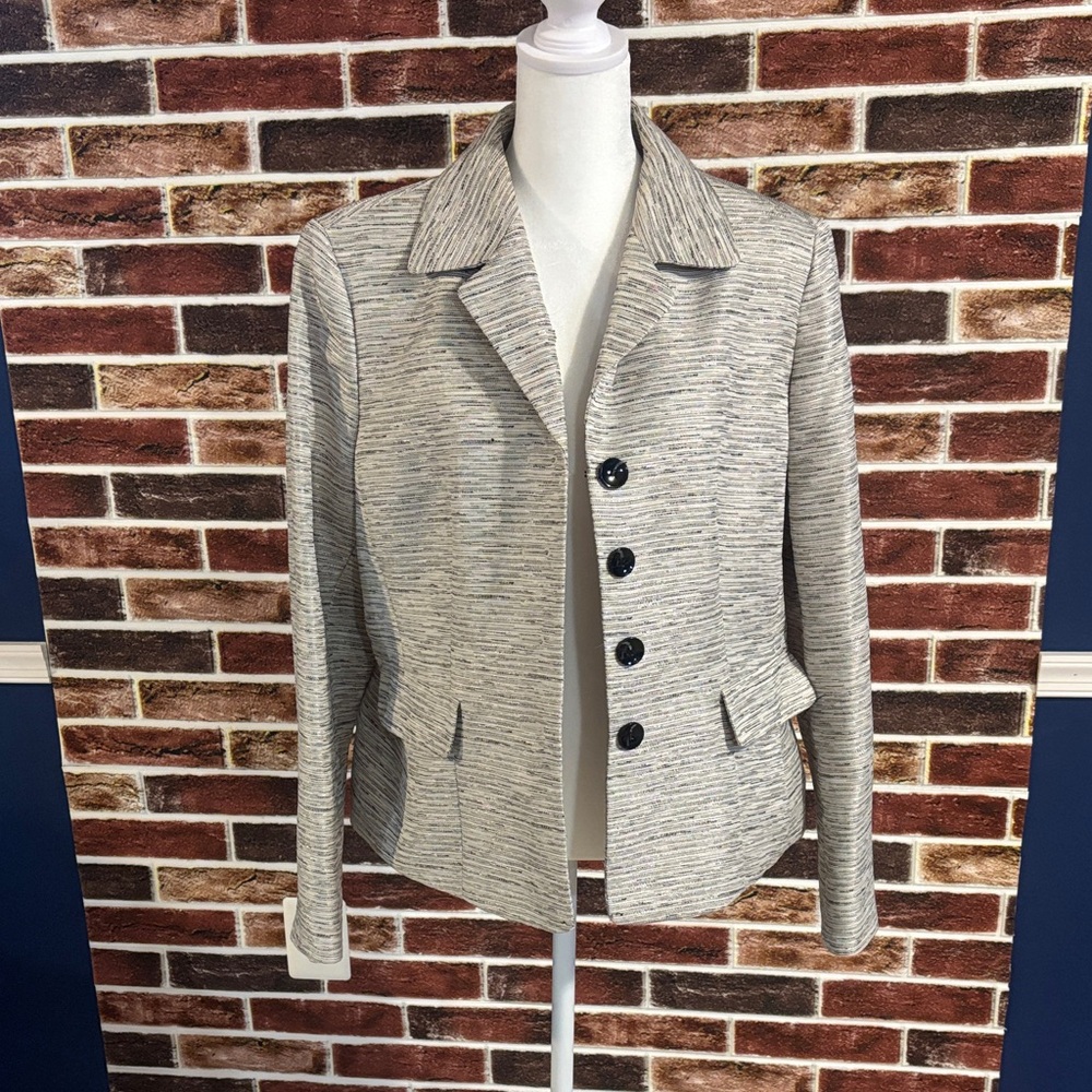Jones Studio Women’s Gray Textured Jacket